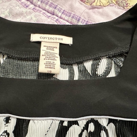 Covington Long sleeve Blouse Floral Large - Picture 3 of 3